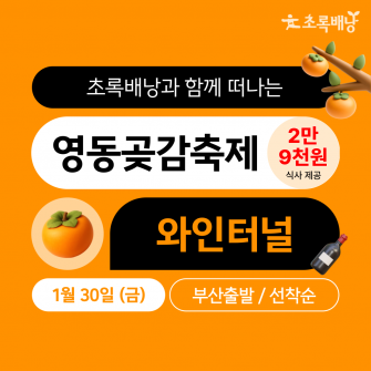 영동 곶감축제 & 와인터널 / 1월 30일 (금)